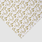 GoldMusiknoten-Seidenpapier Seidenpapier (Ausschnitt)