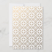 Goldmuskelhochzeit Einladung (Rückseite)