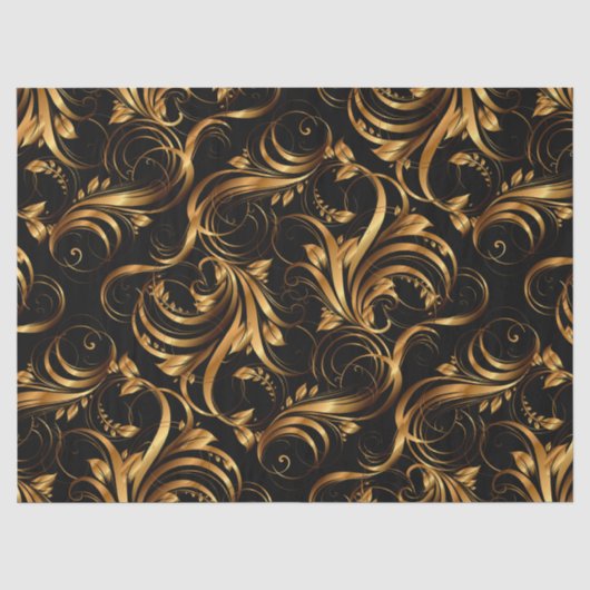 Goldmuster 2 Gewebepapier Seidenpapier (Vorderseite)