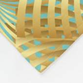 Goldmuster auf jeder Farbe Fleecedecke (Ecke)