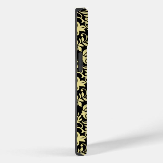 Goldmuster auf schwarz Case-Mate iPhone hülle (Rückseite / Rechts)