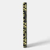 Goldmuster auf schwarz Case-Mate iPhone hülle (Rückseite / Links)