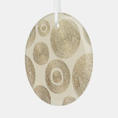 Goldmuster: glänzendes abstraktes Luxus-Design Ornament Aus Glas (Vorderseite links)