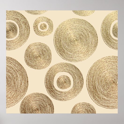 Goldmuster: glänzendes abstraktes Luxus-Design Poster (Vorne)