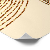 Goldmuster: glänzendes abstraktes Luxus-Design Poster (Ecke)