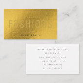 Goldmuster | Gold - Mode Visitenkarte (Vorne/Hinten)