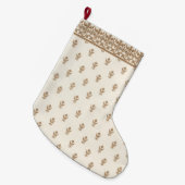 Goldmuster Großer Weihnachtsstrumpf (Vorderansicht (hängend))
