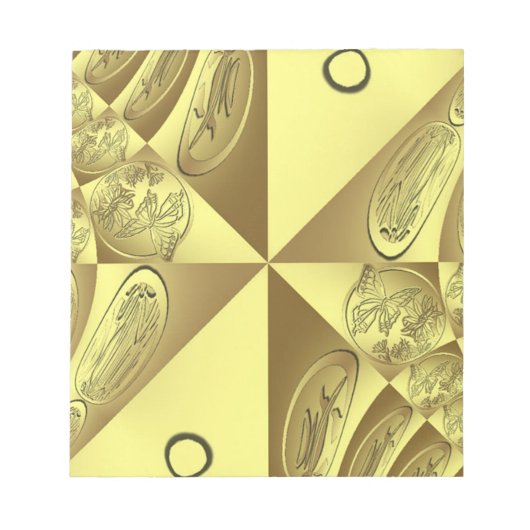 Goldmuster Notizblock (Vorderseite)