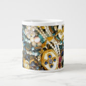 Gold'n-Elfenbein Jumbo-Tasse (Vorderseite)