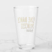 Goldname des Line Dance Princess Glas (Rückseite)