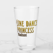 Goldname des Line Dance Princess Glas (Vorderseite)