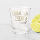 Goldname des Line Dance Princess Schnapsglas (Rückseite)