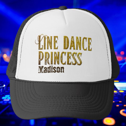 Goldname des Line Dance Princess Truckerkappe