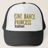 Goldname des Line Dance Princess Truckerkappe (Vorderseite)
