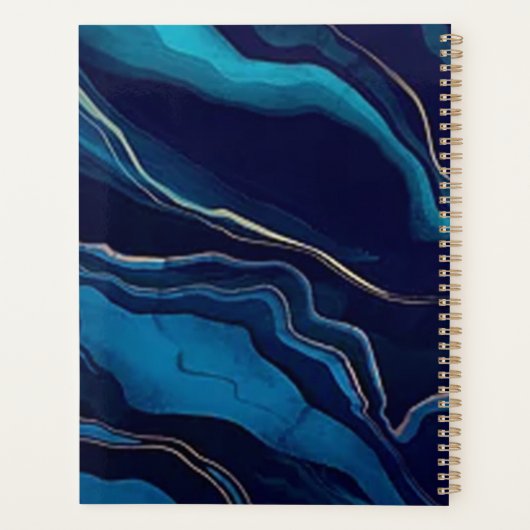 Goldname und Monogram für die blaue Gate Planer (Rückseite)