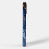 Goldnamensskript der Rose Blauer Marmor Case-Mate iPhone Hülle (Rückseite / Rechts)