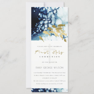 GOLDNAVEN UNTER WASSER FISH ERSTE HOLY COMMUNION EINLADUNG