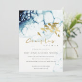 GOLDNAVY UNTERWASSER-FISCHKUPPELDUSCHE EINLADEN DANKESKARTE (Stehend Vorderseite)