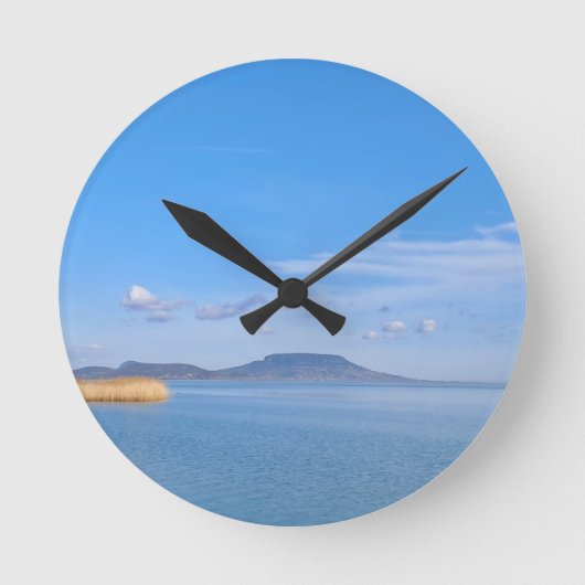 Gold'n'blue Runde Wanduhr (Vorderseite)