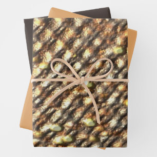 Goldnugget-Design Geschenkpapier Set
