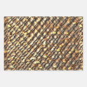 Goldnugget-Design Geschenkpapier Set (Vorderseite)