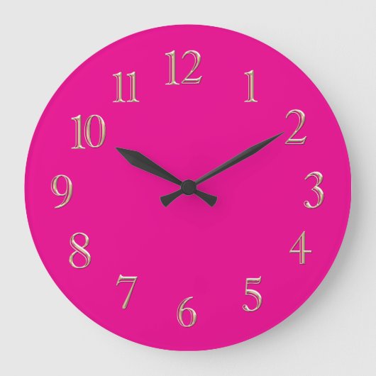 GoldNumberStarterHIDDEN Große Wanduhr (Vorderseite)