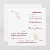 GoldÖlzweig Einladung (Vorne/Hinten)