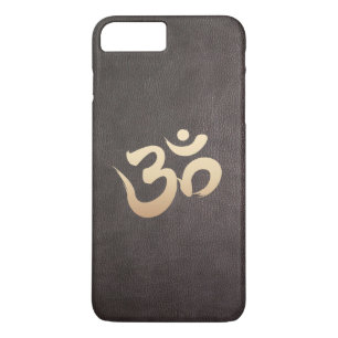 Goldom-Symbol-Imitat-ledernes Yoga Case-Mate iPhone Hülle