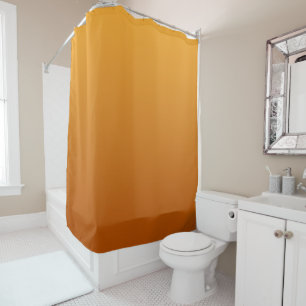 Goldorange, verbranntes Orange, goldbraun Duschvorhang
