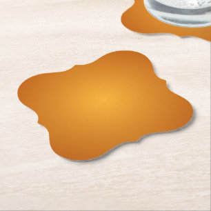 Goldorange, verbranntes Orange, goldbraun Untersetzer