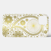 Goldpaisley Case-Mate iPhone Hülle (Rückseite (Horizontal))