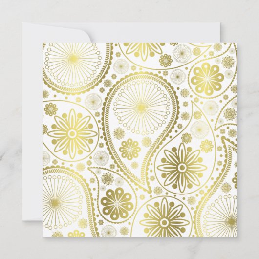 Goldpaisley-Muster (Vorderseite)