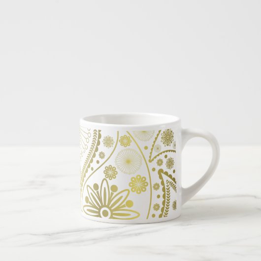 Goldpaisley-Muster Espressotasse (Rechts)