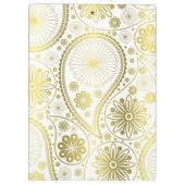 Goldpaisley-Muster Klemmbrett (Rückseite)