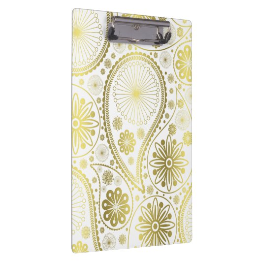 Goldpaisley-Muster Klemmbrett (Rechts)