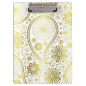 Goldpaisley-Muster Klemmbrett (Vorderseite)