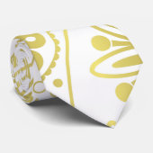 Goldpaisley-Muster Krawatte (Gerollt)