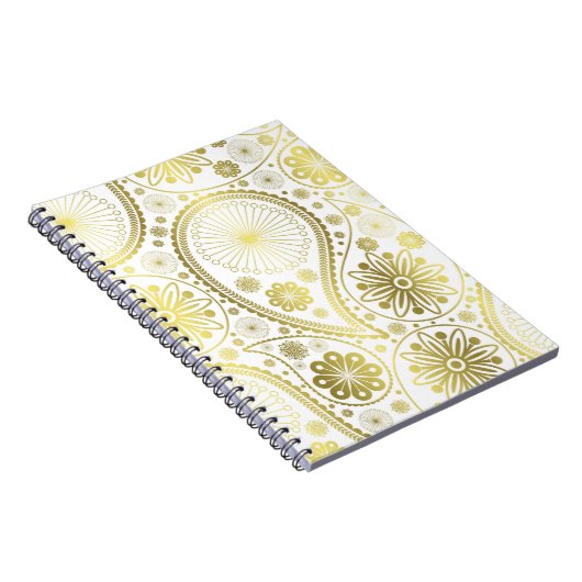 Goldpaisley-Muster Notizblock (Rechte Seite)
