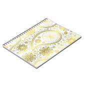Goldpaisley-Muster Notizblock (Linke Seite)