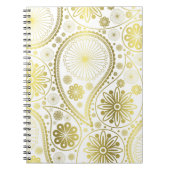 Goldpaisley-Muster Notizblock (Vorderseite)