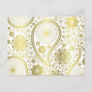 Goldpaisley Postkarte