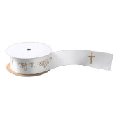 Goldpalm Cross Personalisierte Taufe Satinband (Spule)
