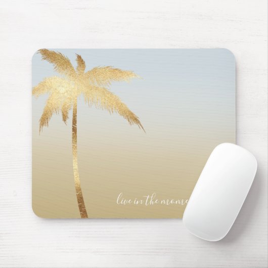 Goldpalm Tree Ombre Mousepad (Mit Mouse)