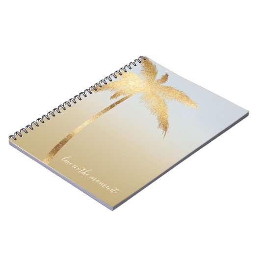Goldpalm Tree Ombre Notizblock (Linke Seite)