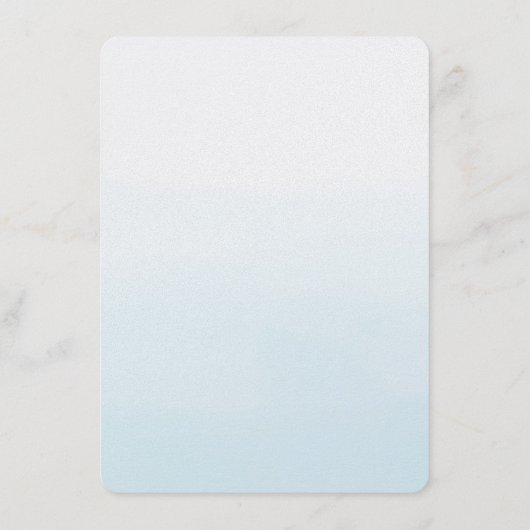 Goldpalm Trees Ombre Wedding Menu Menükarte (Rückseite)