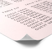 Goldpalmblättrige Fronten mit blassrosa Sitzplaket Poster (Ecke)