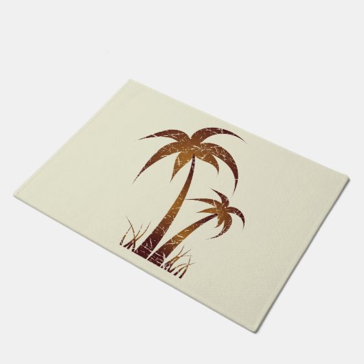 Goldpalme Fußmatte (Schrägansicht)