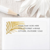 Goldpalme Tree Blätter Moderne Rücksendeadresse (Insitu)