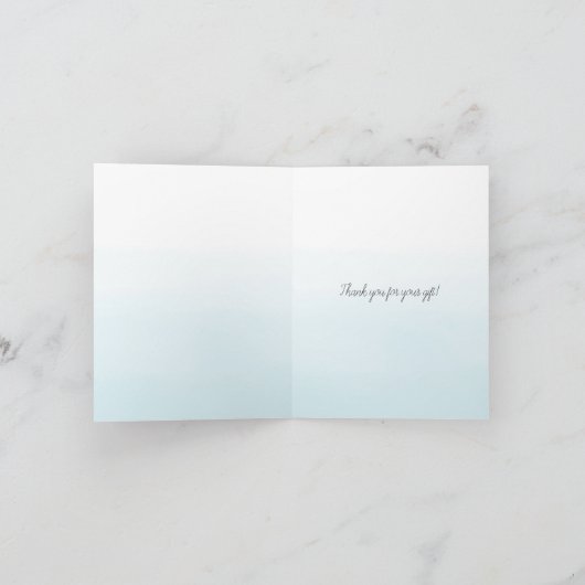 Goldpalme Tree Ombre Dankeskarte (Innenseite)