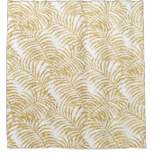 Goldpalmen-Bad-Duschvorhang Duschvorhang (Vorderseite)